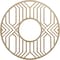 Ekena Millwork Empire Wood Fretwork Pierced Ceiling Medallion, Birch, 32"OD x 11 3/4"ID x 1/4"T CMWP32X32X0250EPBI - alternate 1